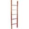 Ekena Millwork 19"W x 72"H x 3 1/2"D Vintage Farmhouse 5 Rung Ladder, Barnwood Decor Collection, Salvage Red DECR019X072X04LDRRD - alternate 1